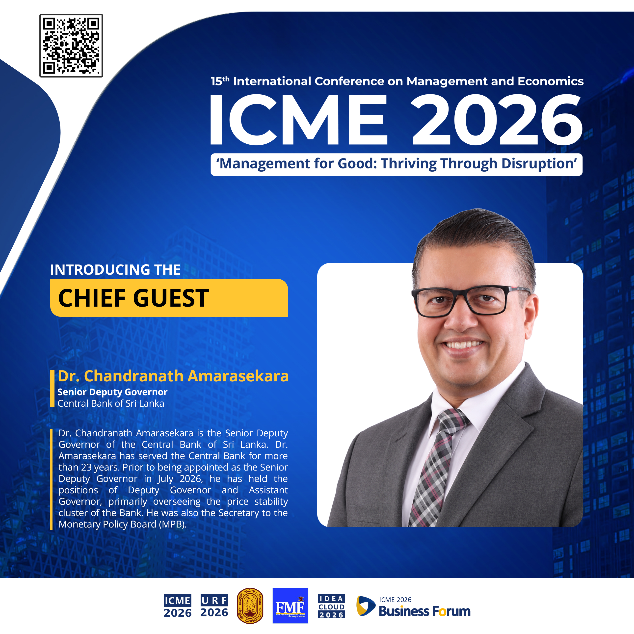 Chief Guest | ICME 2026