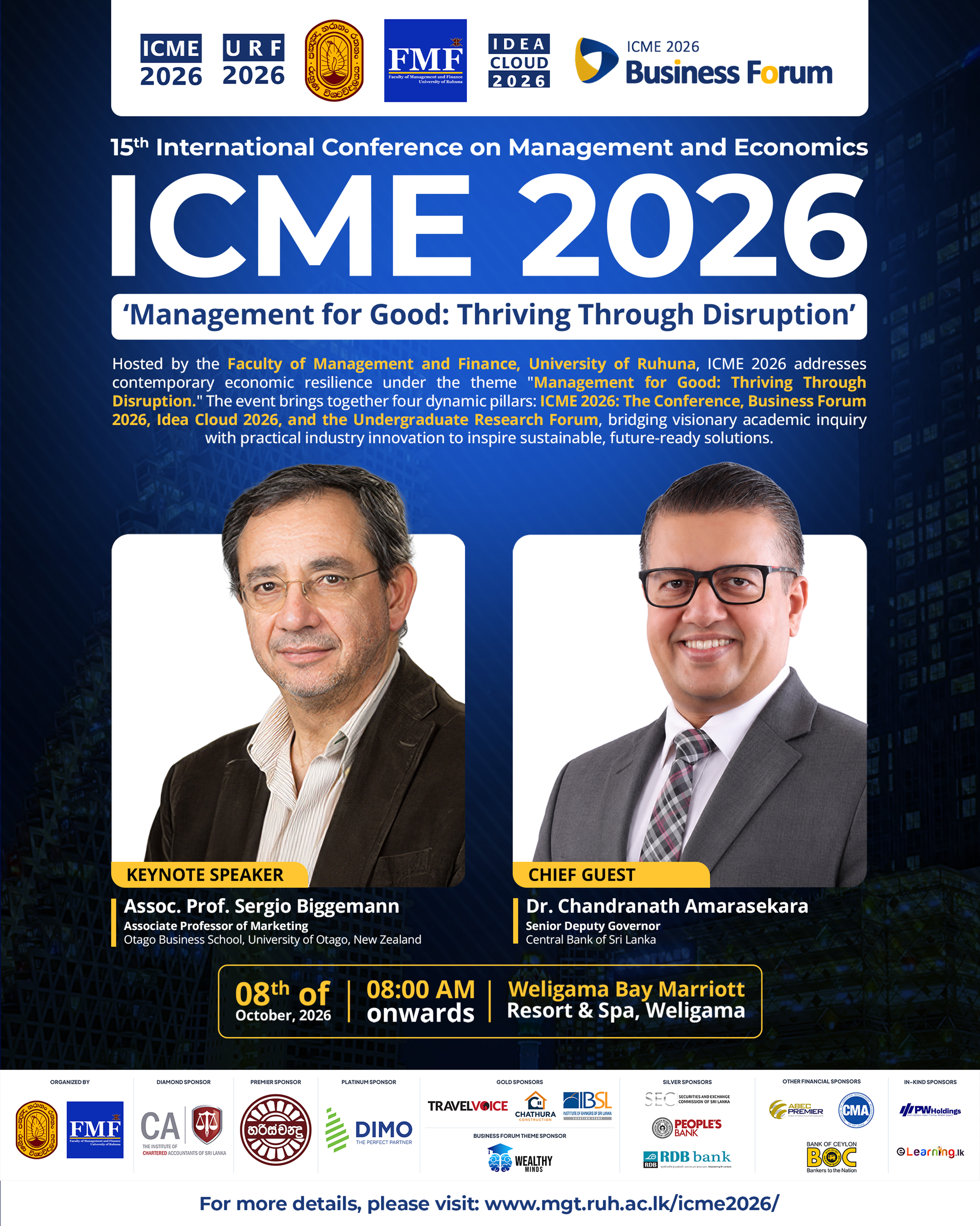 ICME 2026 - "Management for Good: Thriving Through Disruption"