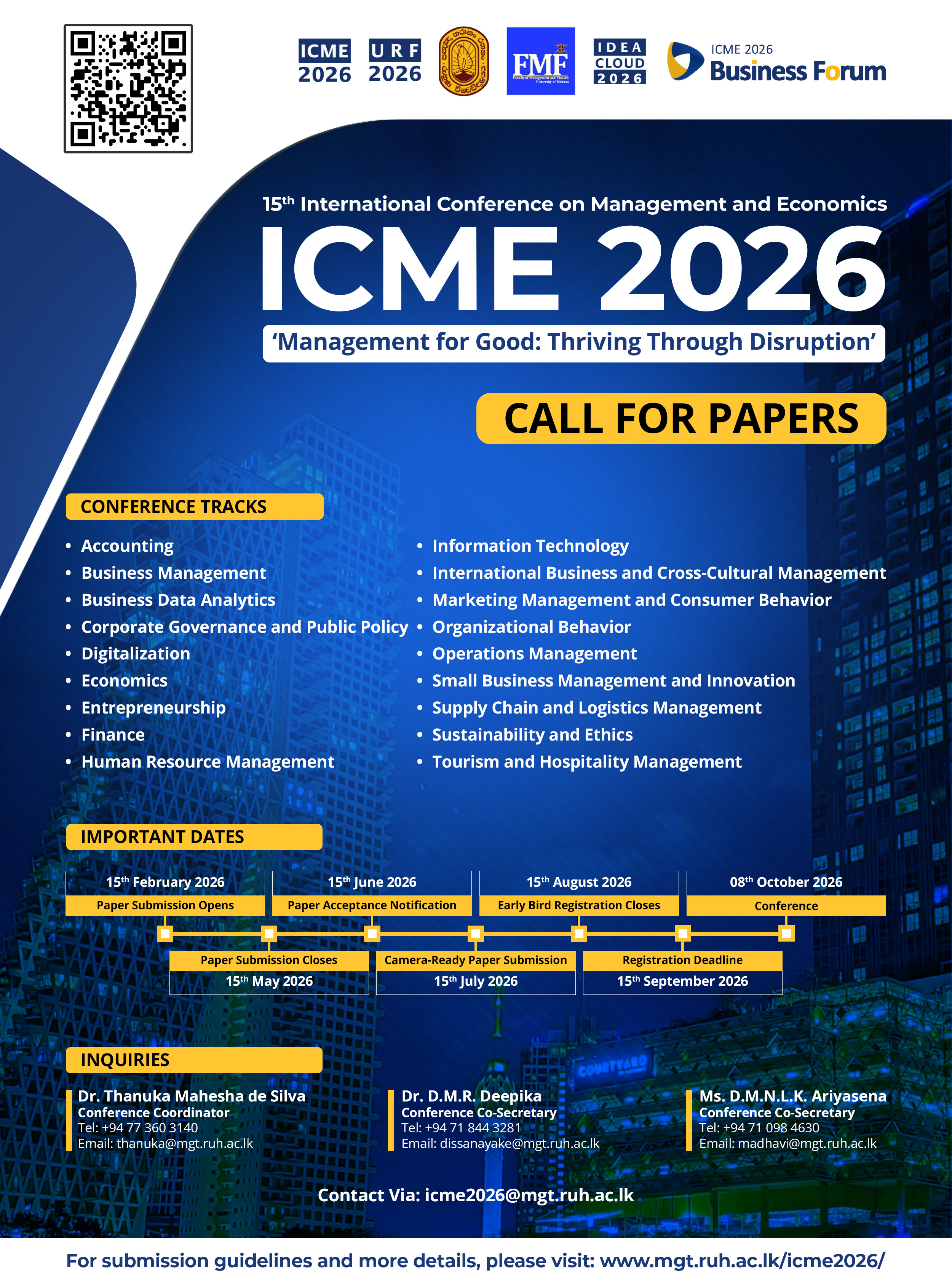 ICME 2026: Official Call for Papers
