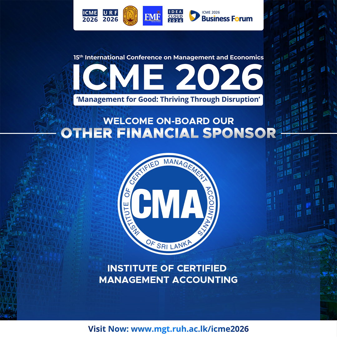 Institute of Certified Management Accountants of Sri Lanka (CMA Sri Lanka) | Other Financial Sponsor