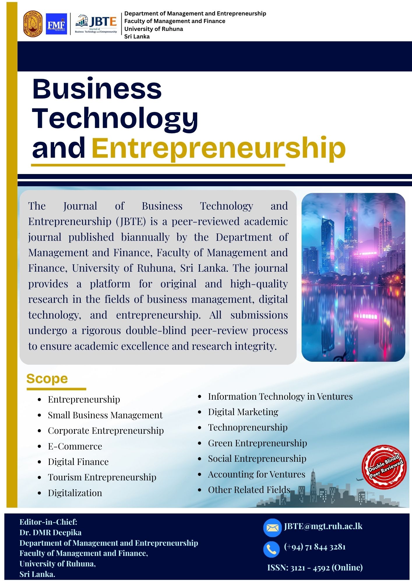 JBTE Launches Official LinkedIn Page to Strengthen Academic Engagement
