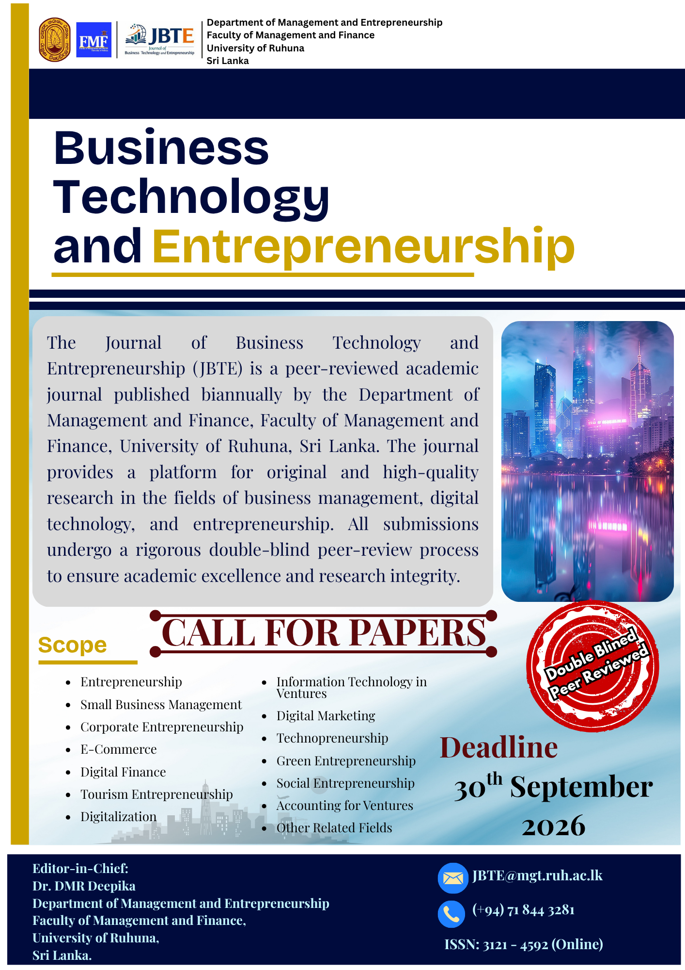 Submission Deadline: 30 September 2026